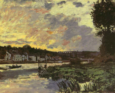 Seine at Bougival in the Evening